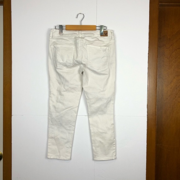 American Eagle Super Stretch Distressed Crop Jegging Sz 6 - Picture 4 of 5